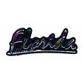 Florida Magnet 2D Rainbow Script