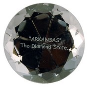 Arkansas Paperweight Diamond Glass
