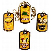 Mardi Gras   Jewelry Necklace Dogtags