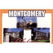 Alabama Postcard Al120 Montgomery 3 View