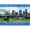 Missouri Postcard (Kc) Kc107 Skyline W/Bridge