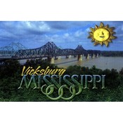 Mississippi Postcard Ms340 Vicksburg Twin Bridge