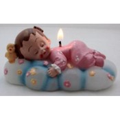 Sleeping Baby Candle