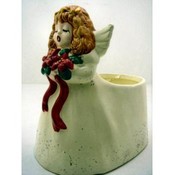 Ceramic Angel Plant Holder