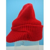 Winter Hats -Red Visor Beanie