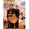 "Three Umpires" Canvas Print by Norman Rockwell