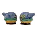 Little Piggy Salt &amp; Pepper Shakers- Blue