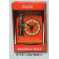 Coca-Cola Matchbox Clock - Coke Bottle