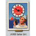 Coca-Cola Matchbox Clock - Sailor Girl