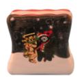 Hand-Painted Ceramic Christmas Kitty Napkin Holder