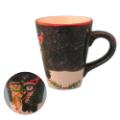Hand-Painted Ceramic Christmas Kitty Flare Mug