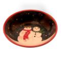 Hand Painted Ceramic Snowman Bowl
