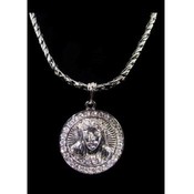 Jesus Necklace and Pendant | Rhodium