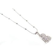 Pave Heart Necklace