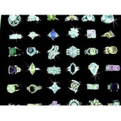 Womens CZ Gold Rings