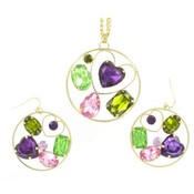 BeJeweled Necklace &amp; Earrings Sets | Gold/Multi