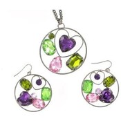 BeJeweled Necklace &amp; Earrings Sets | Rhodiyum/Mult