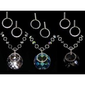 Faceted Round Crystal Necklace and Earring Set