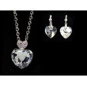 Crowned Heart Neck and Ear Set