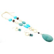 Turquoise Pendant with Turquoise Beads