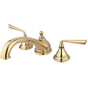 Kingston Brass KS5532ZL Silver Sage ADA Roman Tub Filler, Polished Brass