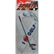 I Love Golf Magnetic Ribbons