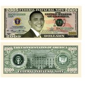 Barack Obama 2009 Novelty Bill