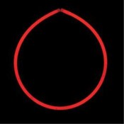 Red glow necklace -22 inches