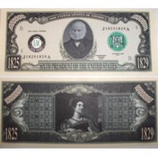 John Quincy Adams Million Dollar Bill