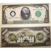 Martin Van Buren Million Dollar Bill