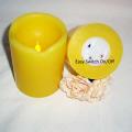 LED Wax Candle 10cm - Yellow