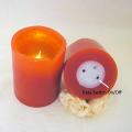 LED Wax Candle Red