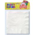 6 White Party Napkins