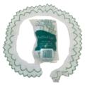 White And Green Ruffled Lace