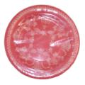 8 Hollyberry Red Damask Dessert Plates