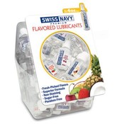 Swiss Navy Flavored Mini's in a Fishbowl-100ct.