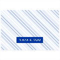 Striped Poplin Thank You Note Card