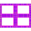 Purple Plaid 4 Up Postcard