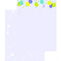 BRIGHT BALLOONS 2-SIDED LH50
