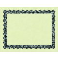 Metallic Silver  Parchment Certificate