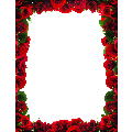 Red Roses Border Letterhead