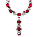  Ardelle's Ruby Cabochon CZ Necklace 