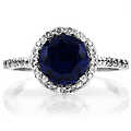 Cornelia's Sapphire CZ Engagement Ring