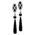  Jalia's Onyx Art Deco Earrings 