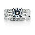Jenny's Premium Asscher CZ Wedding Ring Set