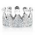 Queen's Pave CZ Crown Ring
