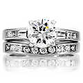 Ruchita's Classic CZ Wedding Ring Set