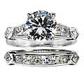 Brooke's CZ Wedding Ring Set