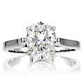 Sonia's Signity CZ Engagement Ring - 2 CT Oval Cut