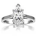 Sonia's Signity CZ Engagement Ring - Marquise Cut